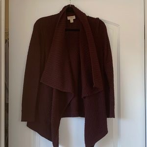 LOFT burgundy cardigan